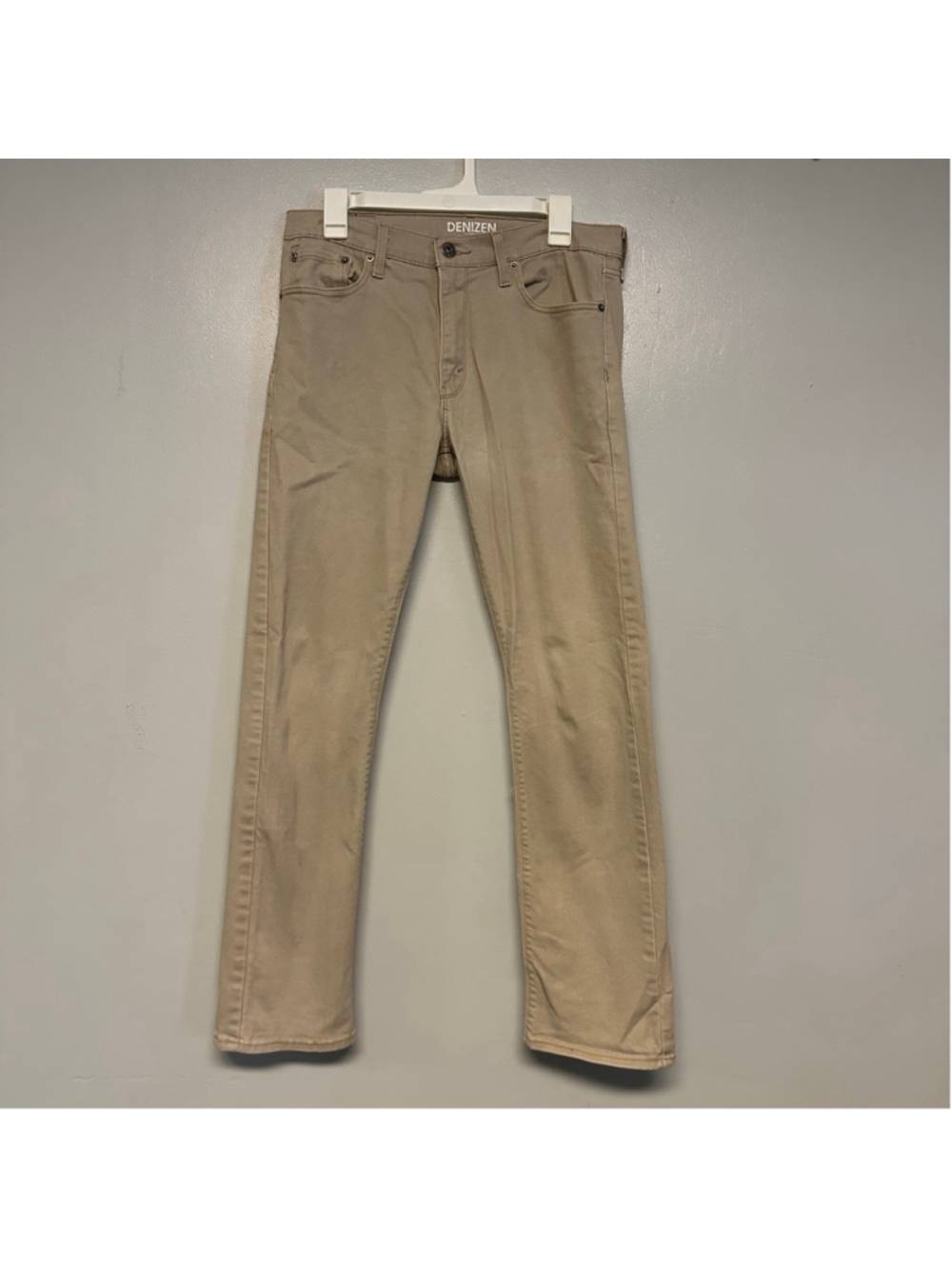 DENIZEN from Levi's Slim Straight Jeans Mens Size 32x32 Beige